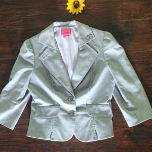 PHOEBE SILVER SHORT BLAZER 🌟🫶